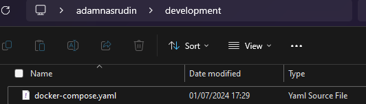 Docker compose file