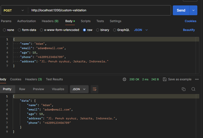 test endpoint Success
