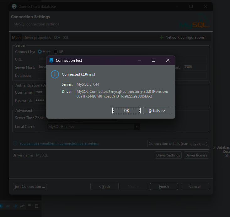 test connection
