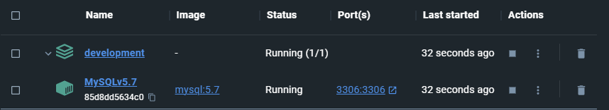 Check Docker container status