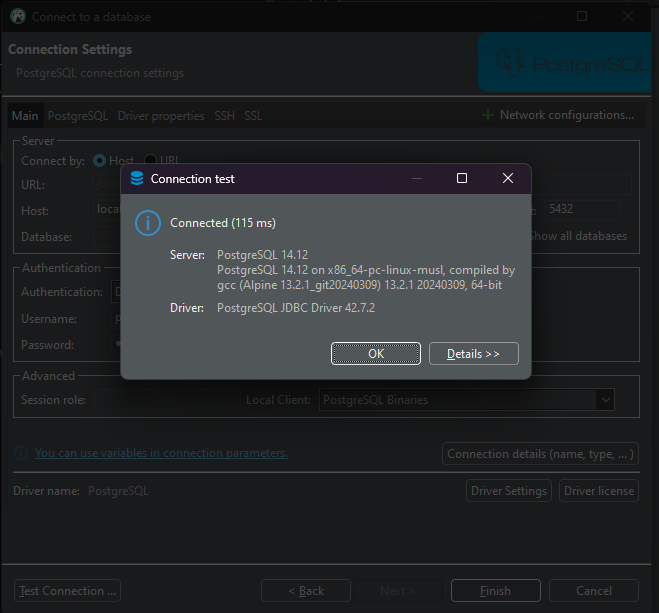 test connection