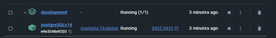 Check Docker container status