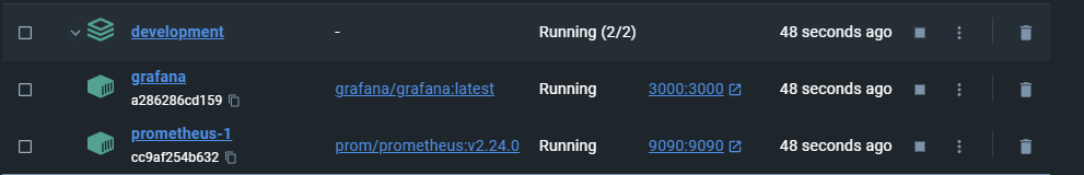 Check Docker container status