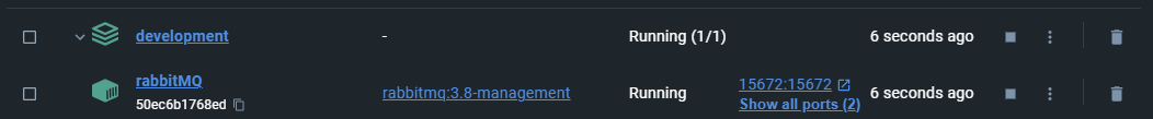 Check Docker container status
