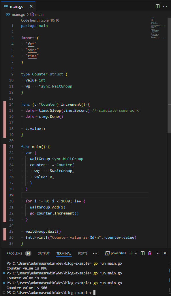 Example Race Condition